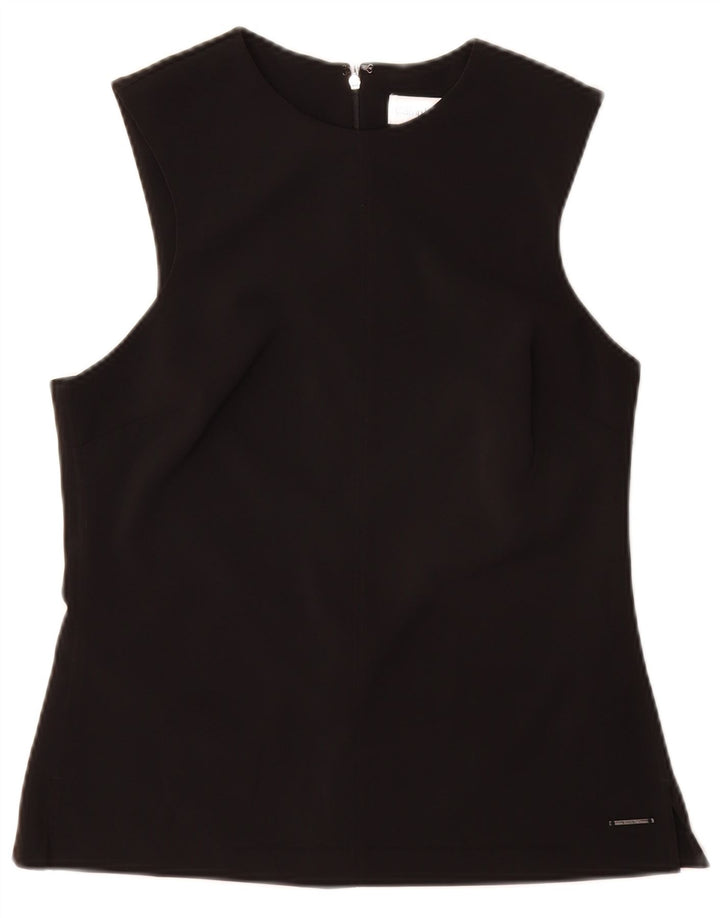 Calvin Klein Γυναικεία Αμάνικη Μπλούζα Top IT 40 Small Black Polyester