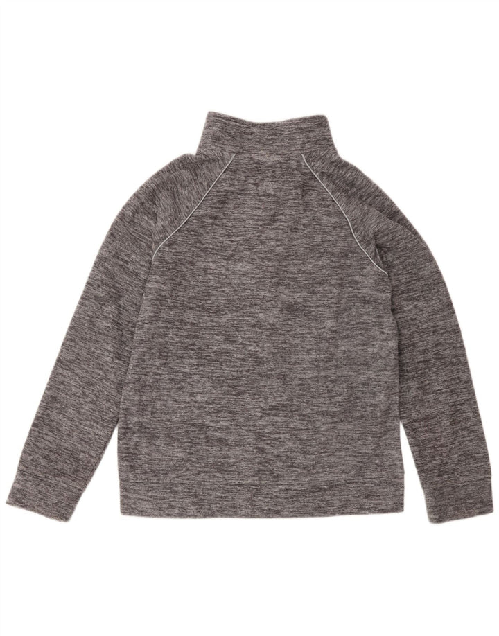 PUMA Boys Fleece Jacket 14-15 Years Large Grey Flecked Polyester