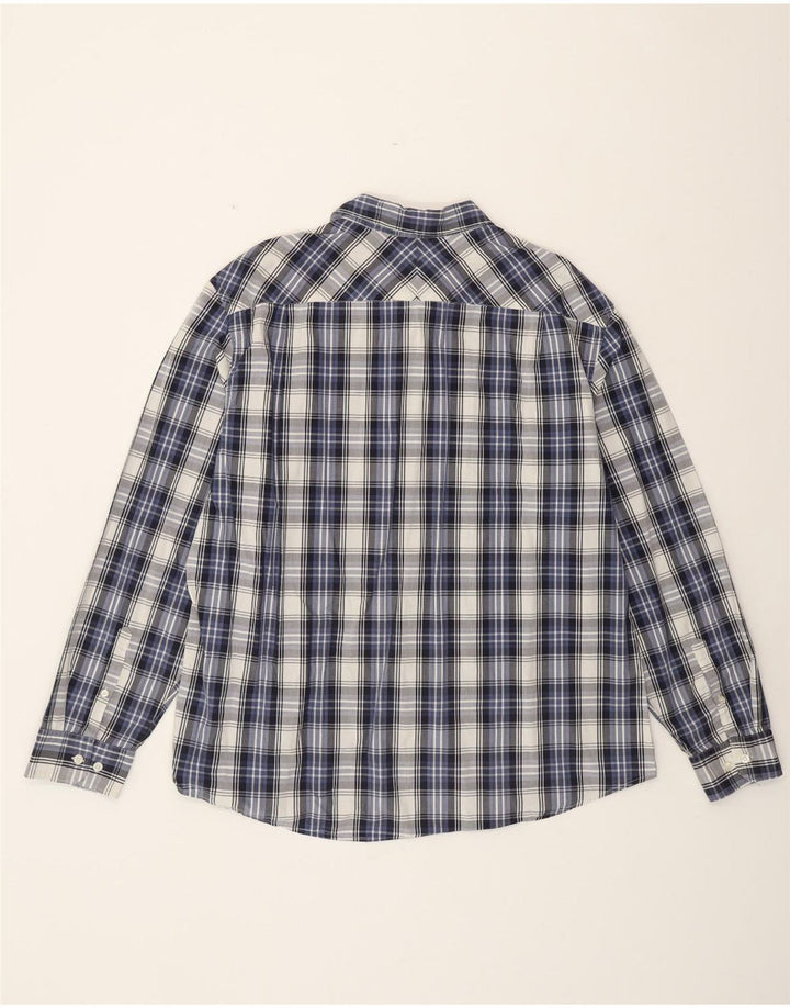 DOCKERS Ανδρικό πουκάμισο 2XL Navy Blue Check Cotton