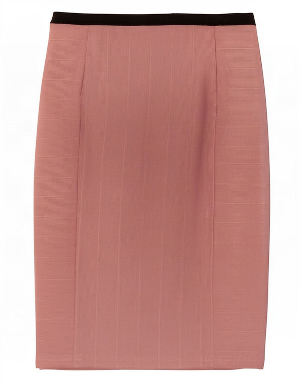 Zara Γυναικεία Pencil Φούστα W26 Small Pink Colourblock