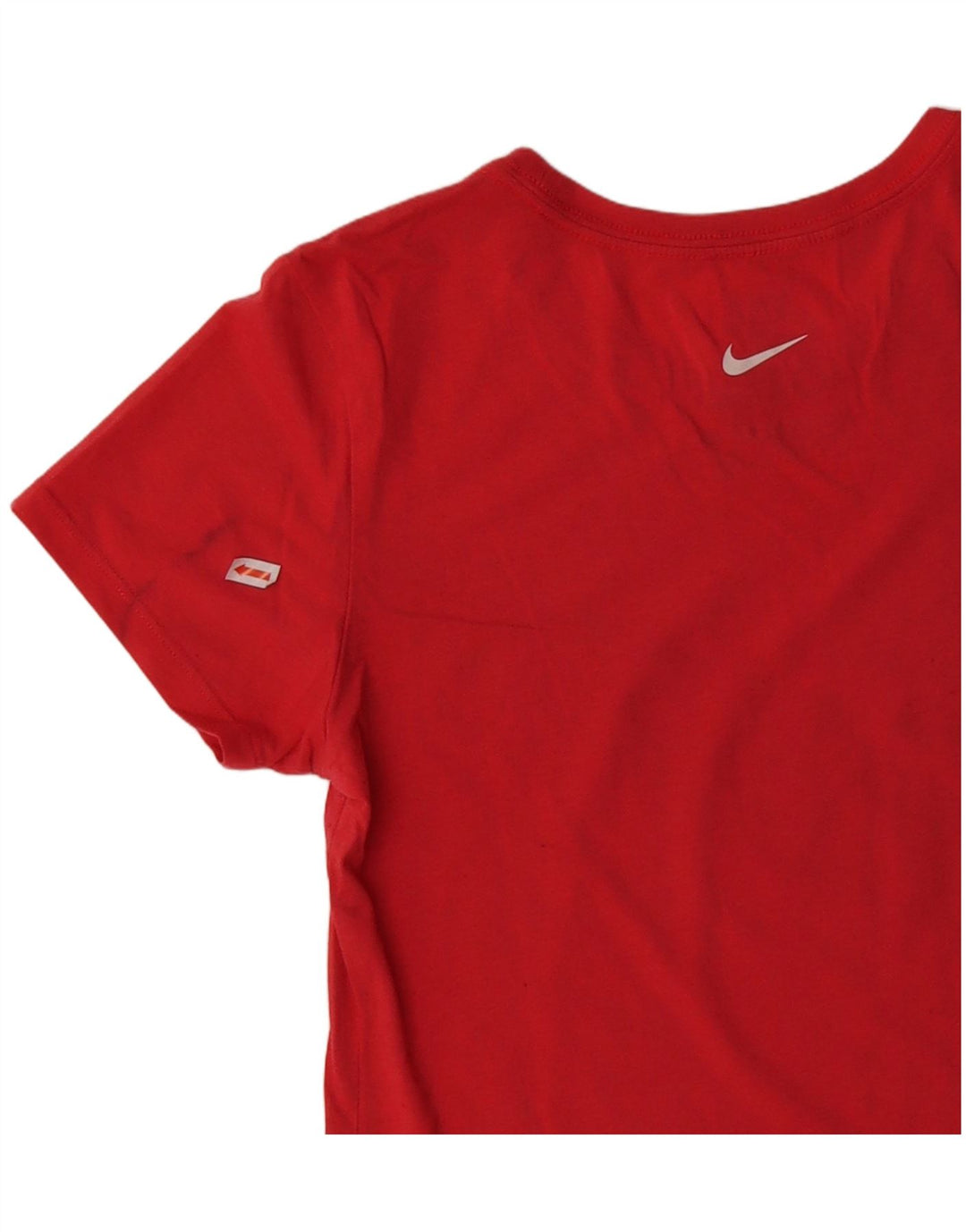 Γυναικείο γραφικό μπλουζάκι NIKE Slim Fit Top UK 12 Medium Red