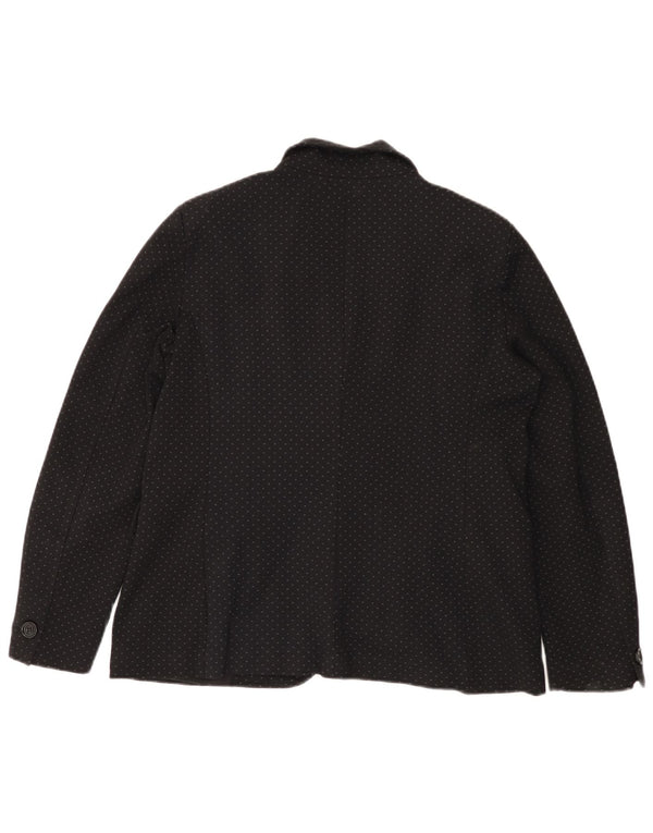 TRUSSARDI JEANS Γυναικείο σακάκι με 1 κουμπί IT 44 μεσαίου μαύρου στίγματος