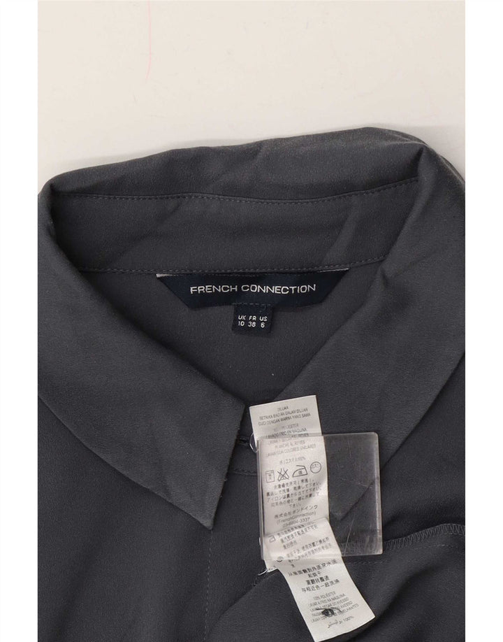 French Connection Γυναικείο πουκάμισο Oversized Φόρεμα UK 10 Small Grey Polyester