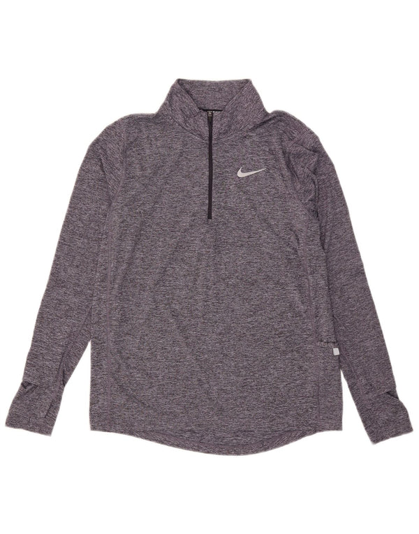 Γυναικεία φόρμα πουλόβερ Nike Dri Fit Top 10 Small Grey Flecked