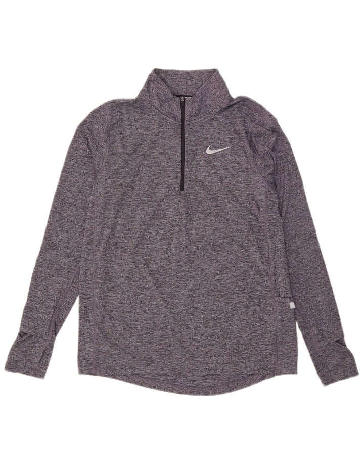 Γυναικεία φόρμα πουλόβερ Nike Dri Fit Top 10 Small Grey Flecked