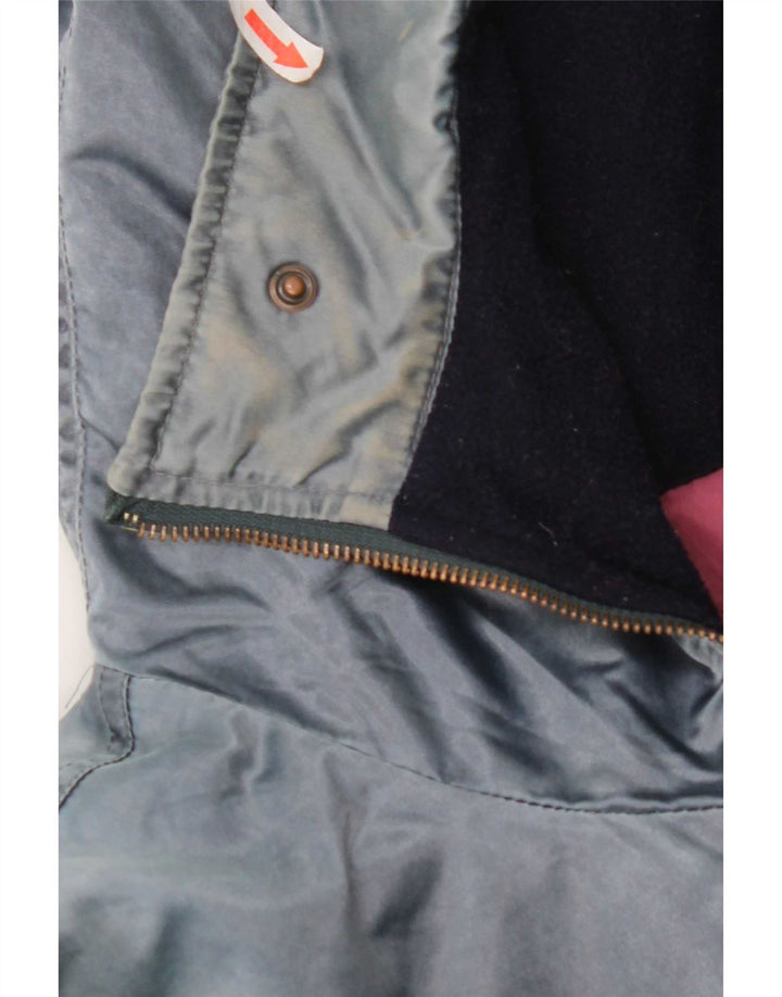 Vintage Γυναικείο Μπουφάν με κουκούλα Oversized Windbreaker IT 44 Medium Blue