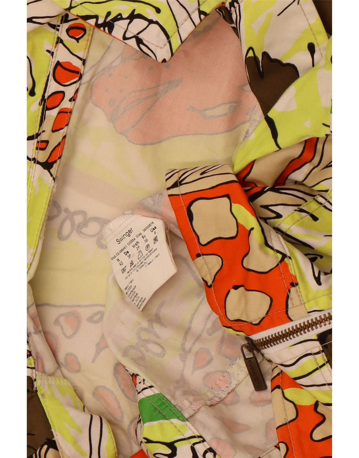 Swinger Γυναικείο Crop Bomber Jacket IT 42 Medium πολύχρωμο Animal print