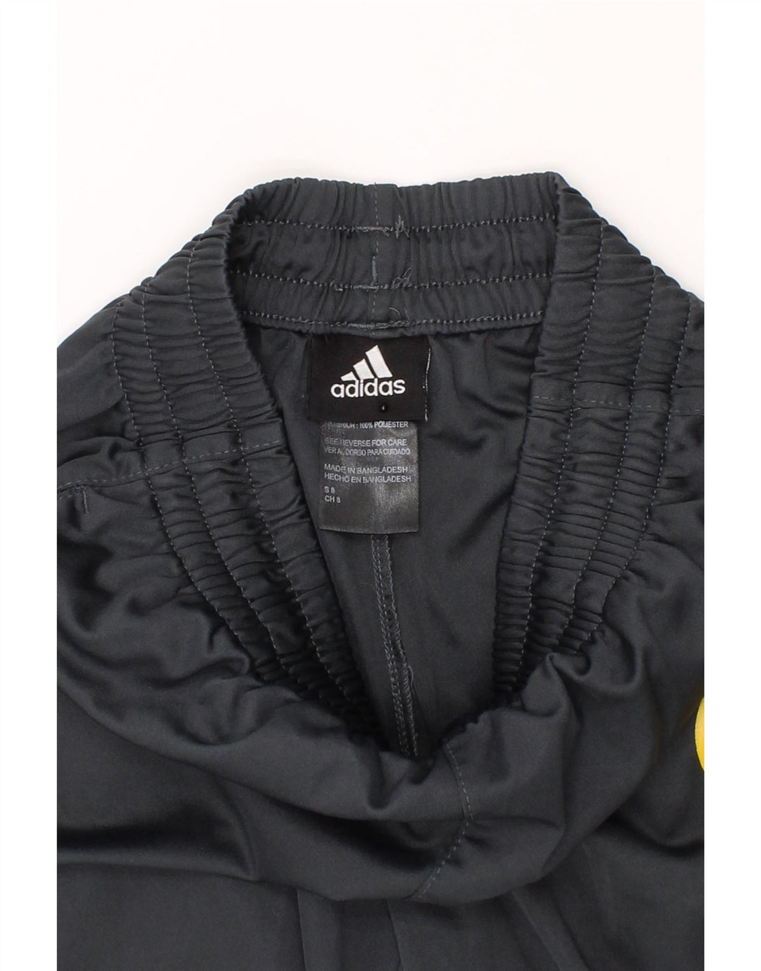 ADIDAS Boys Graphic Sport Shorts 7-8 Years Small Grey Polyester Vintage Adidas and Second-Hand Adidas from Messina Hembry 