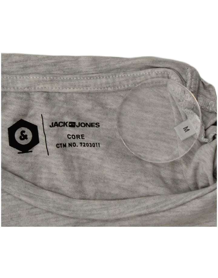 Ανδρικό γραφικό μπλουζάκι Jack & Jones Τοπ μεσαίο γκρι βαμβακερό