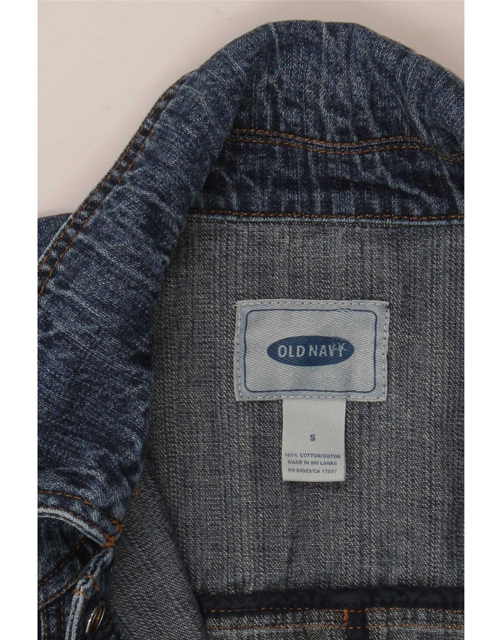 Old Navy Γυναικείο Τζιν Μπουφάν UK 10 Small Blue Cotton