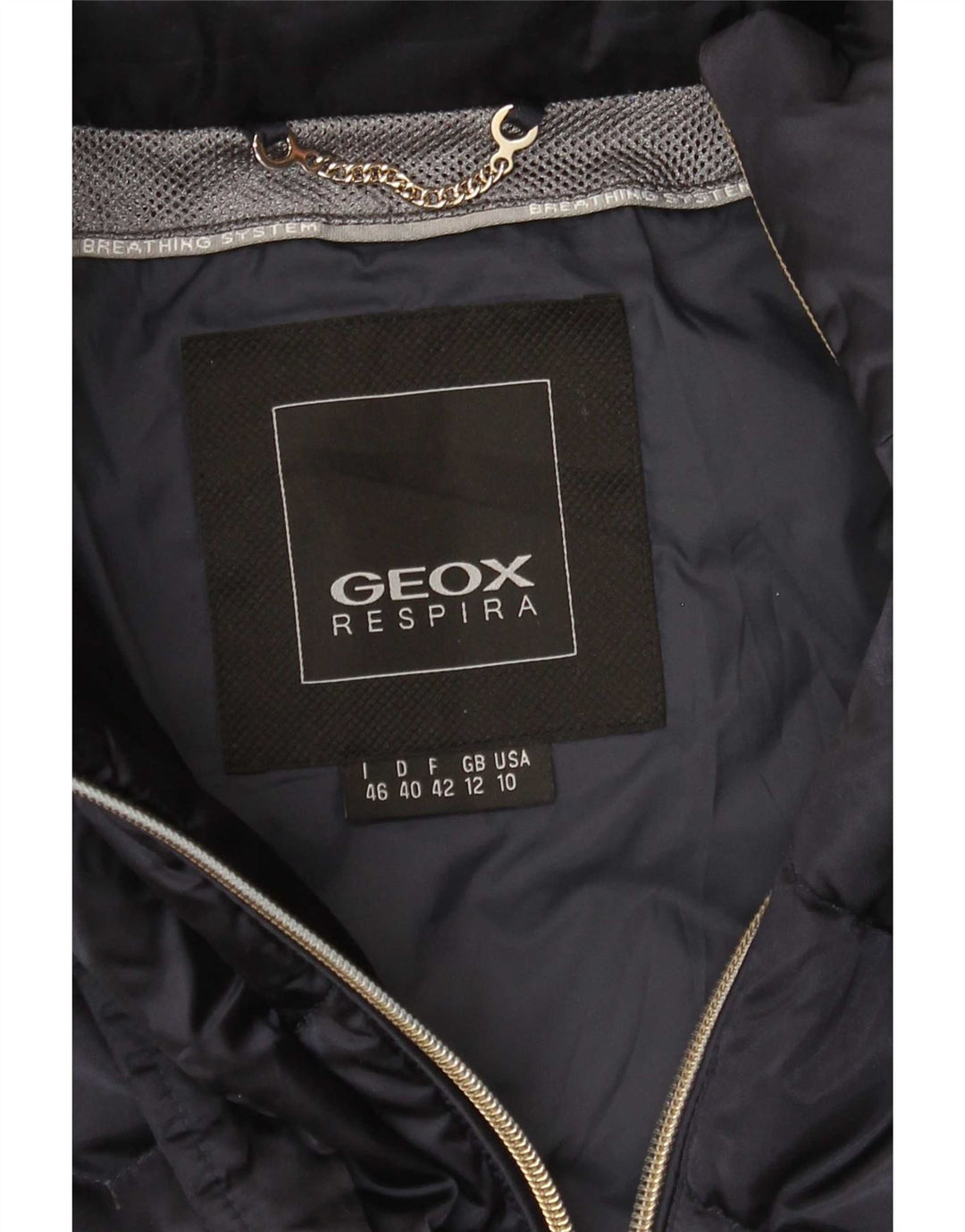 Geox Γυναικείο παλτό Respira με επένδυση UK 12 Medium Navy Blue