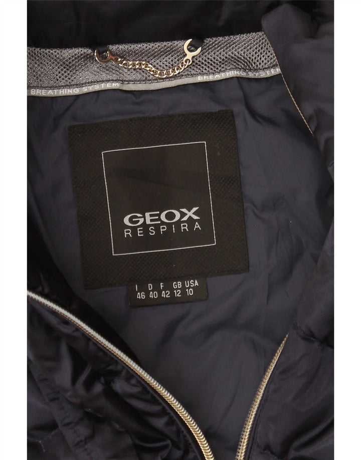 Geox Γυναικείο παλτό Respira με επένδυση UK 12 Medium Navy Blue