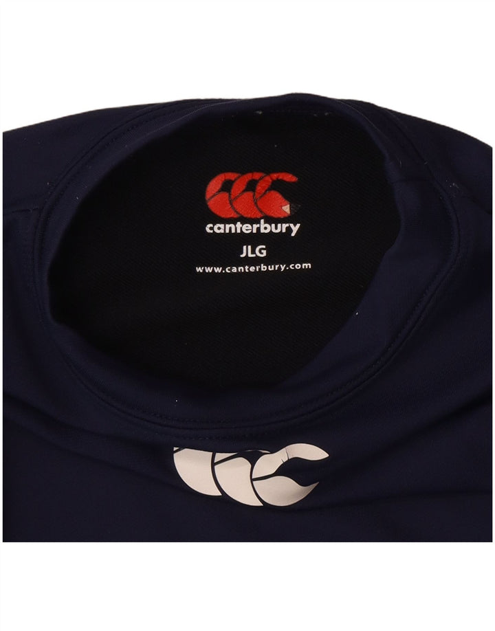 Canterbury Boys Graphic Top Μακρύ μανίκι 8-9 ετών Μεγάλο Navy Blue