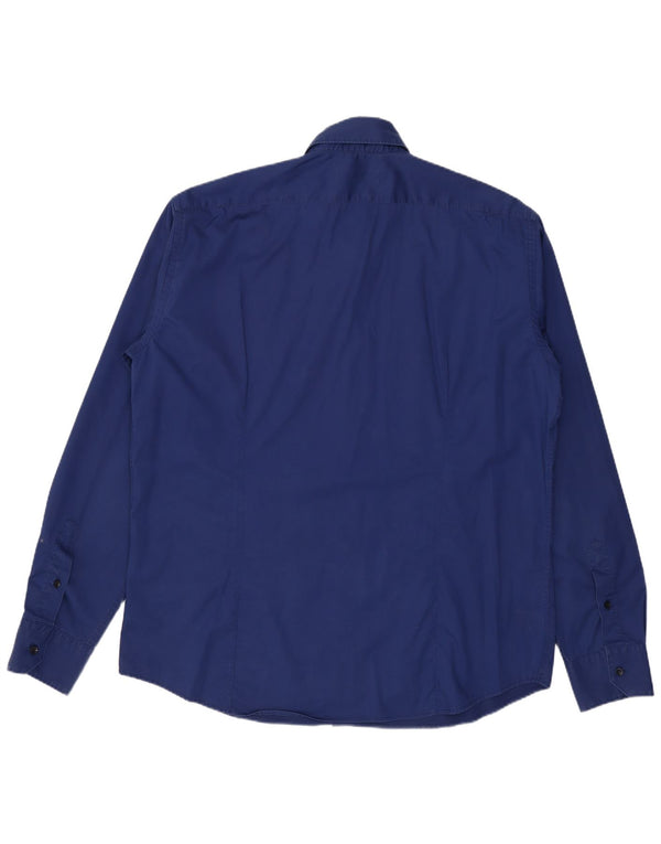Ανδρικό πουκάμισο Trussardi Μέγεθος 43 17 XL Μπλε βαμβακερό