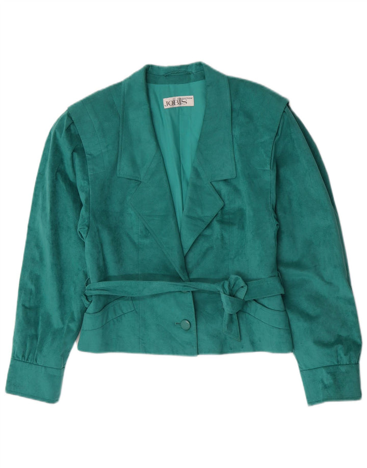Jobis Γυναικείο μπουφάν blazer UK 10 Small Green Polyester