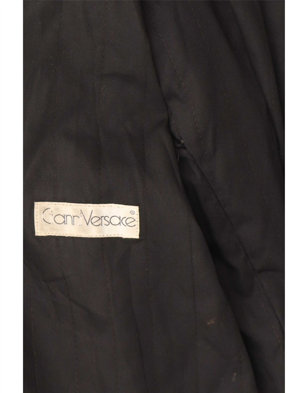 Gianni Versace Γυναικείο Δερμάτινο Μπουφάν UK 18 XL Μαύρο Δερμάτινο
