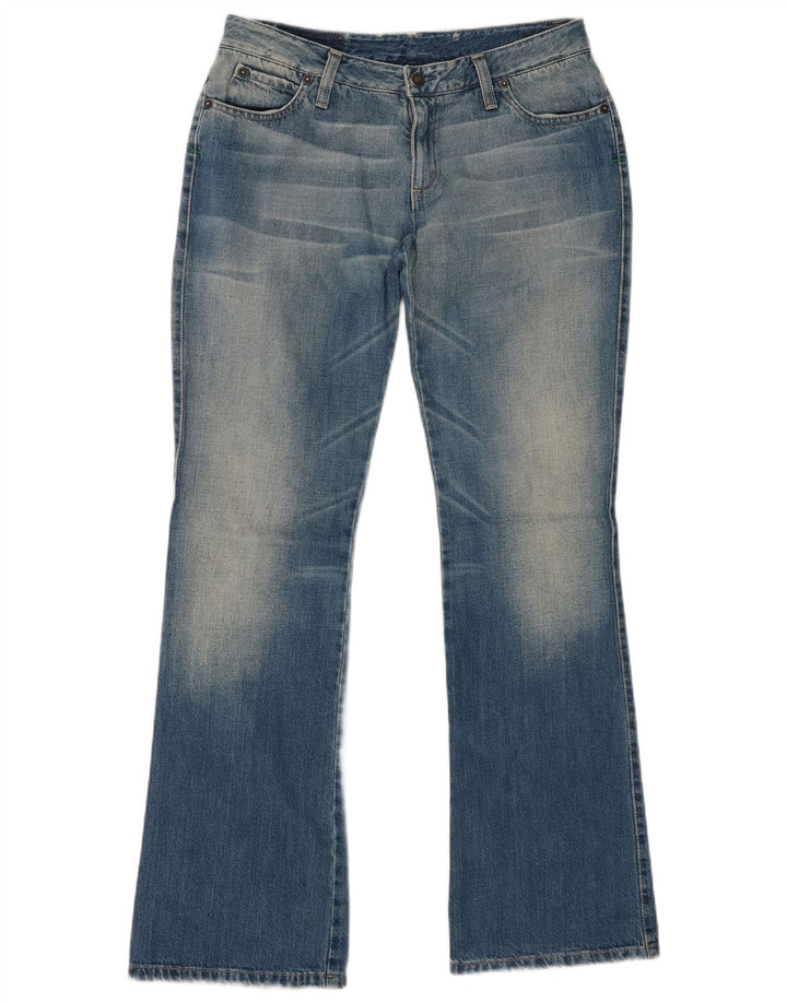 Benetton Γυναικεία Bootcut Jeans IT 44 Medium W32 L32 Blue Cotton