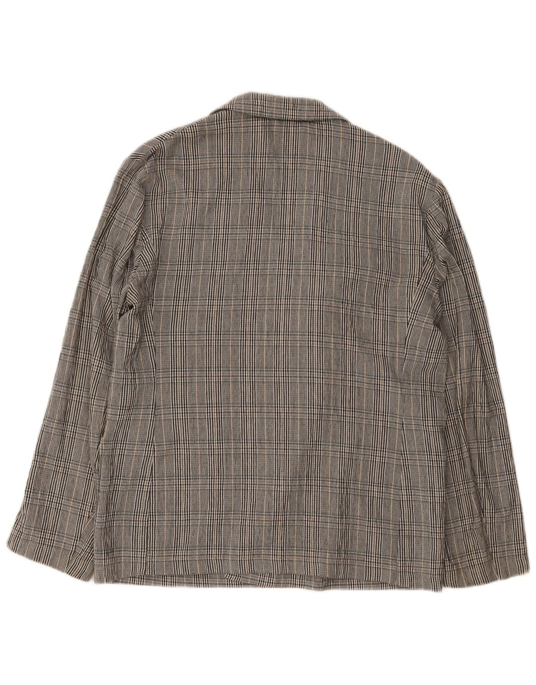 Zara Ανδρικό σακάκι blazer διπλό στήθος UK 40 Large Grey καρό