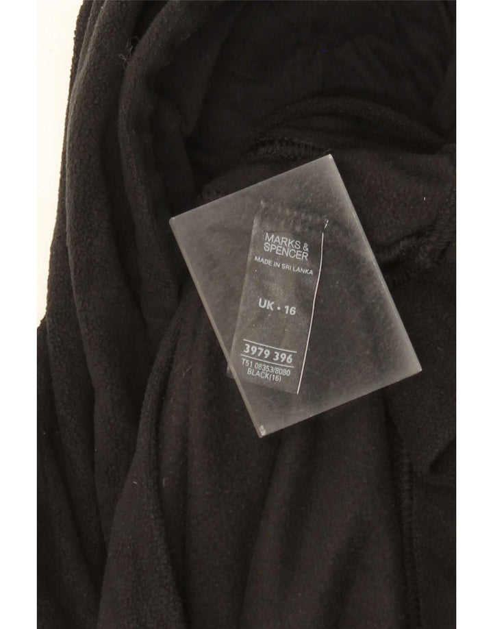 Marks & Spencer Γυναικεία κουκούλα Fleece Jumper UK 16 Large Black Polyester