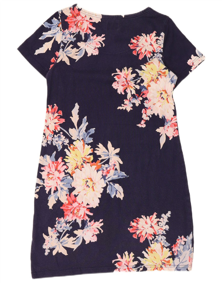 Γυναικείο φόρεμα με θήκη JOULES UK 12 Medium Navy Blue Floral Βαμβακερό