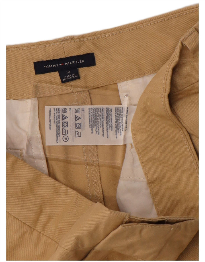 TOMMY HILFIGER Γυναικείο σορτς Chino US 10 Μεγάλο W34 Μπεζ βαμβακερό
