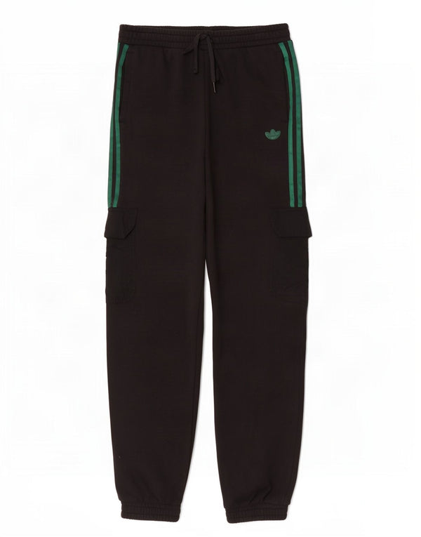 Adidas Γυναικεία φόρμα Cargo Παντελόνι Joggers UK 14 μεσαίο μαύρο βαμβακερό