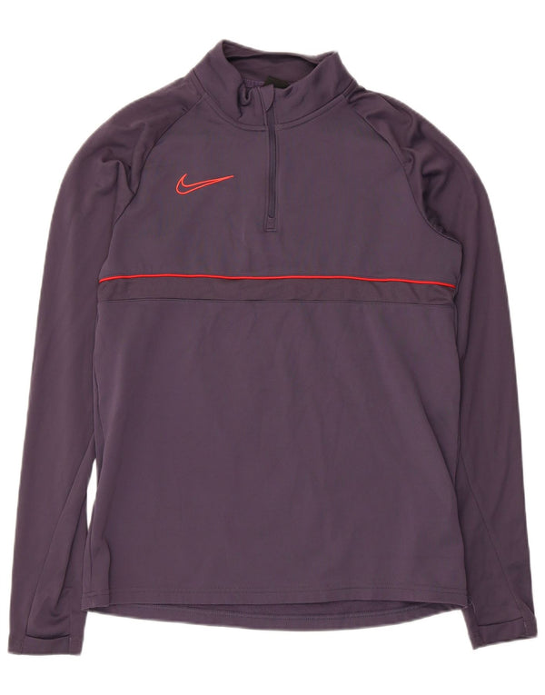 Ανδρική φόρμα πουλόβερ με φερμουάρ Nike Dri Fit Top Small Purple Polyester