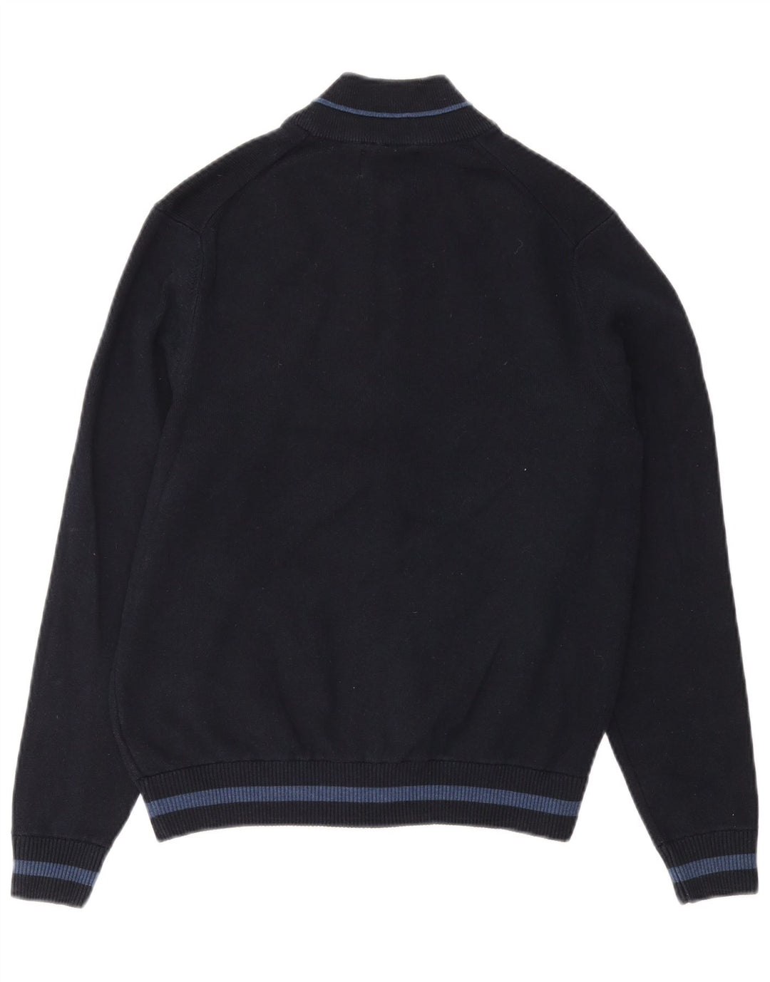Ανδρικό πουλόβερ ζακέτα Marks & Spencer Medium Navy Blue Polyester