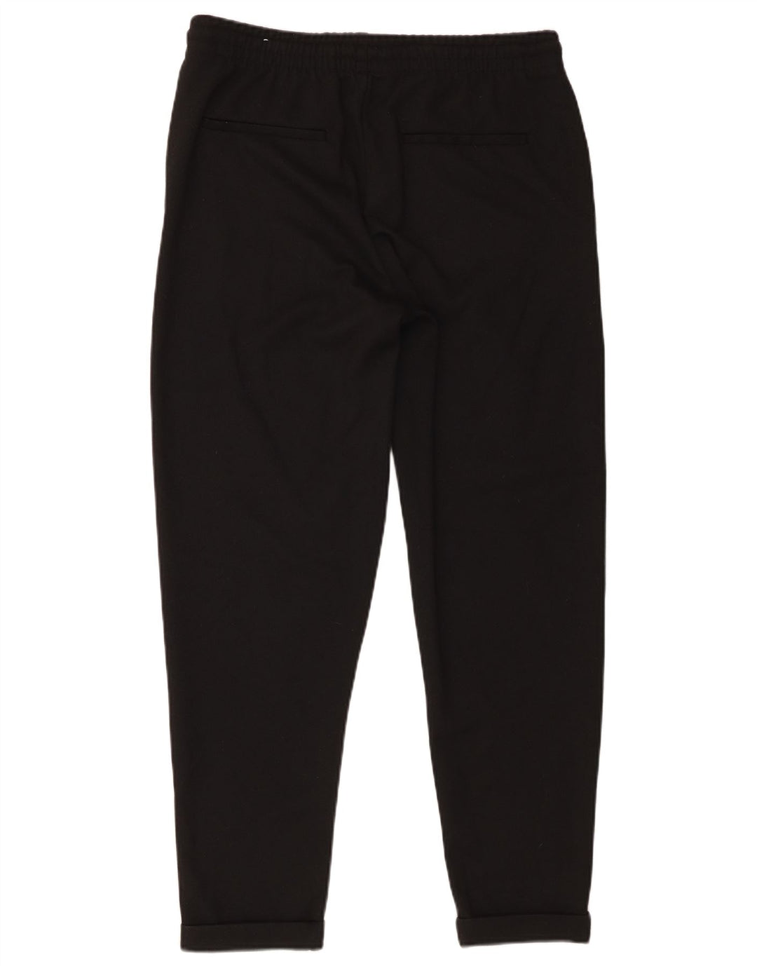Zara Γυναικείο κωνικό παντελόνι casual μεγάλο W32 L28 μαύρο πολυεστέρα