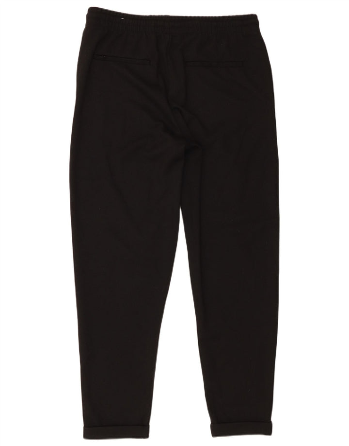 Zara Γυναικείο κωνικό παντελόνι casual μεγάλο W32 L28 μαύρο πολυεστέρα