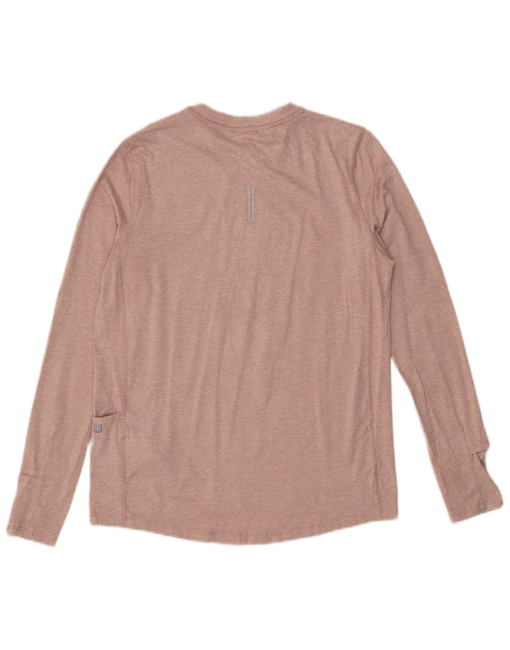 Nike γυναικείο τρέξιμο μακρυμάνικο UK 10 Small Pink Flecked Polyester
