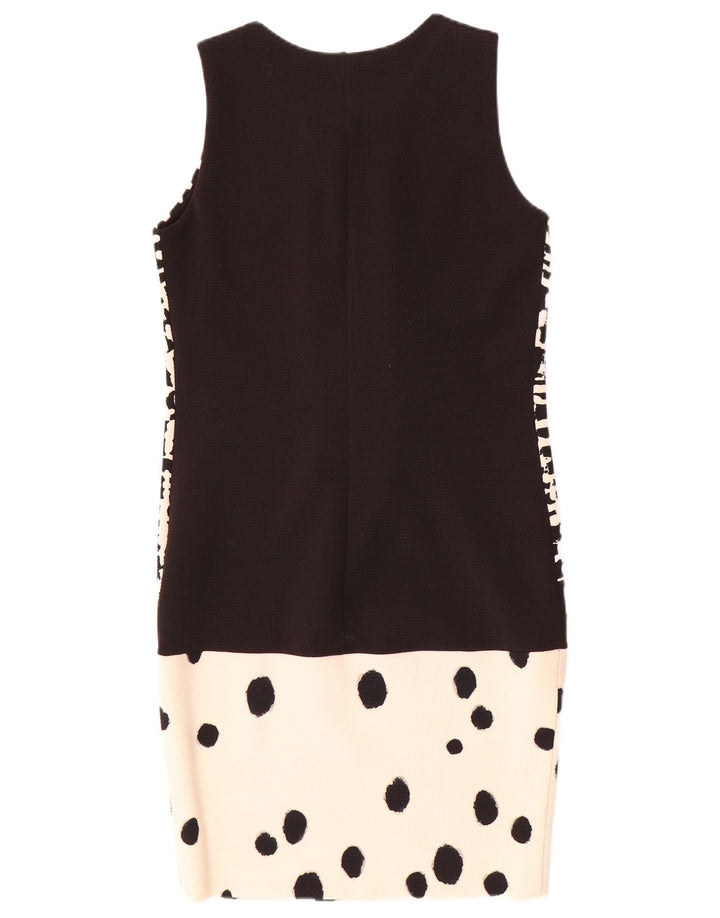 Γυναικείο αμάνικο φόρεμα Coveri IT 42 Medium Black Check Polyester