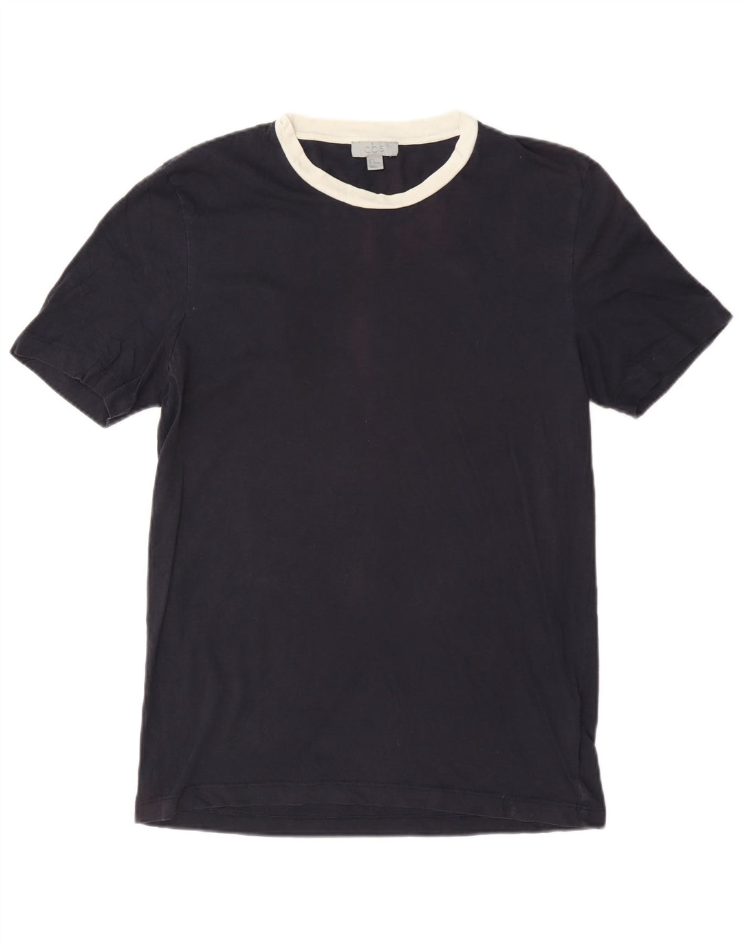 Ανδρικό T-Shirt Cos Top από μεσαίο μπλε ναυτικό βαμβακερό