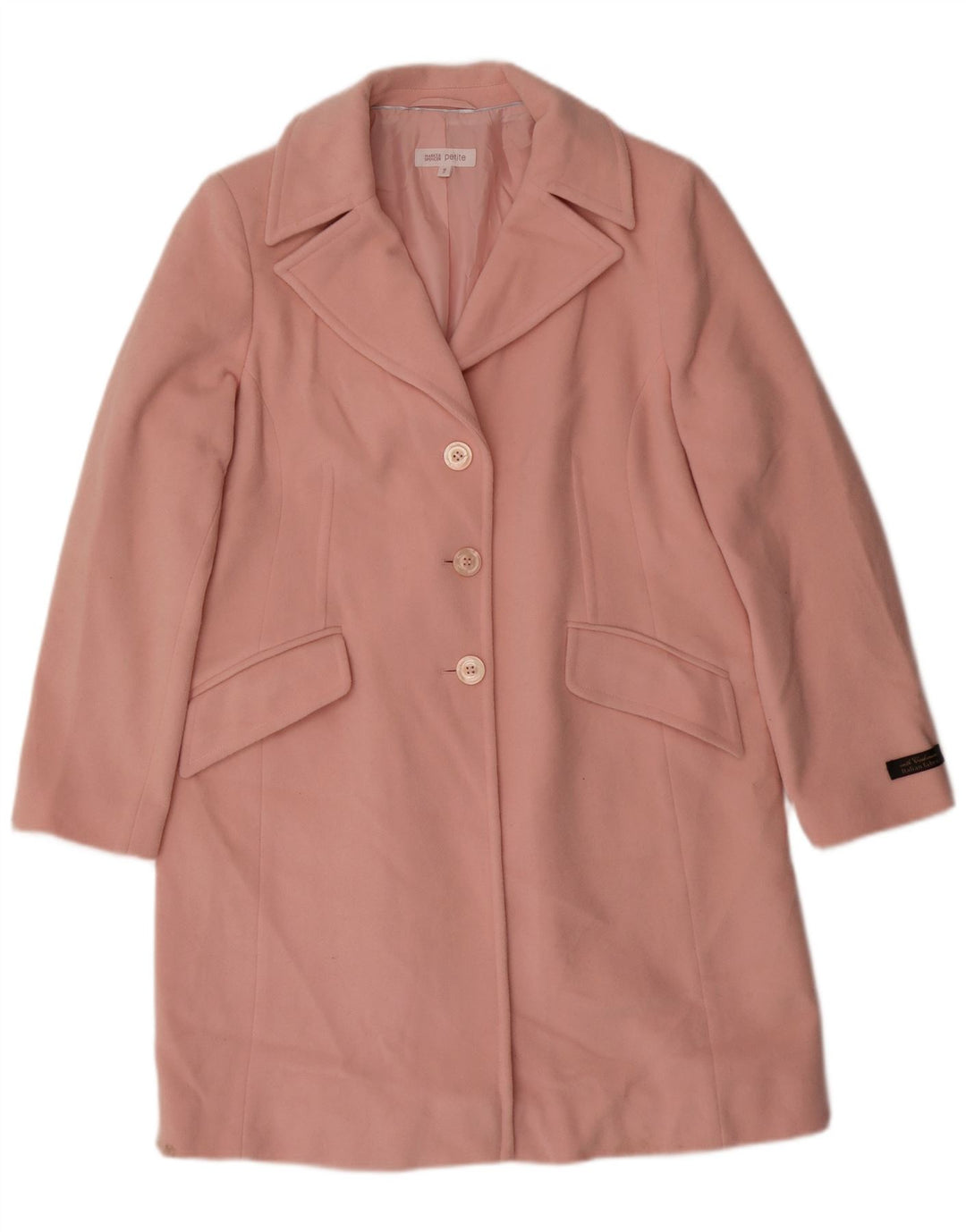 Marks & Spencer Γυναικείο Πανωφόρι UK 16 Large Pink Wool