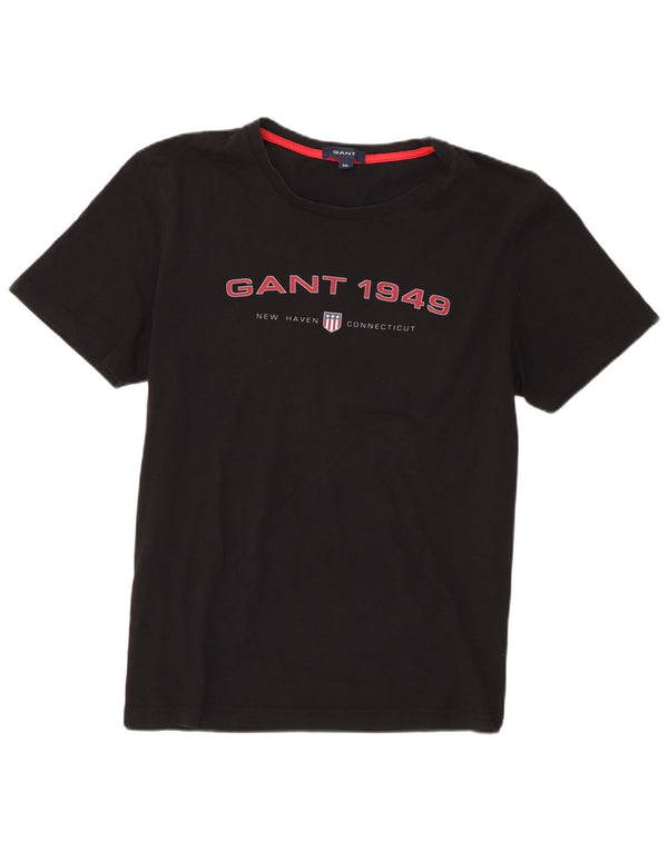 Ανδρικό T-Shirt Gant Graphic Top 2XL Μαύρο βαμβακερό