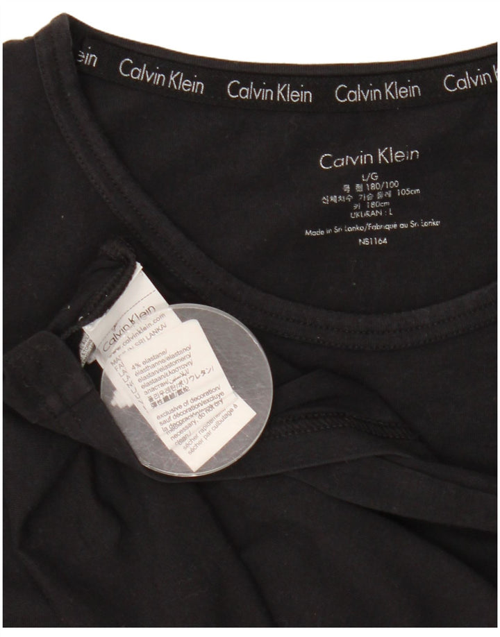 Ανδρικό T-Shirt Calvin Klein Top Large Μαύρο Βαμβακερό