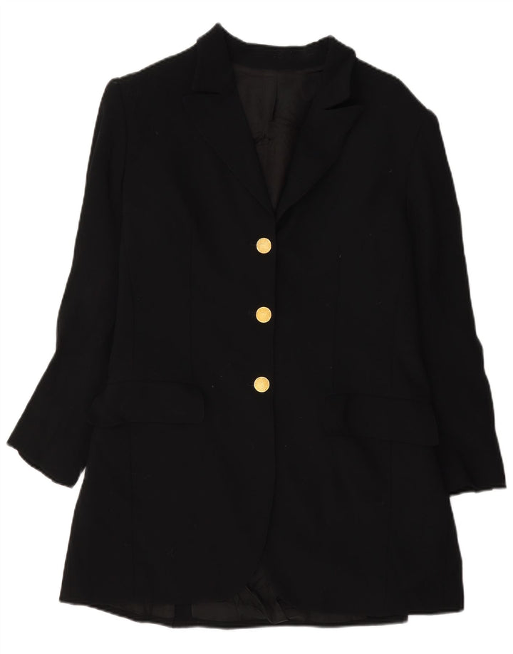 Ratti Γυναικείο Longline Μπουφάν Blazer IT 44 Μεσαίο Μαύρο Μαλλί