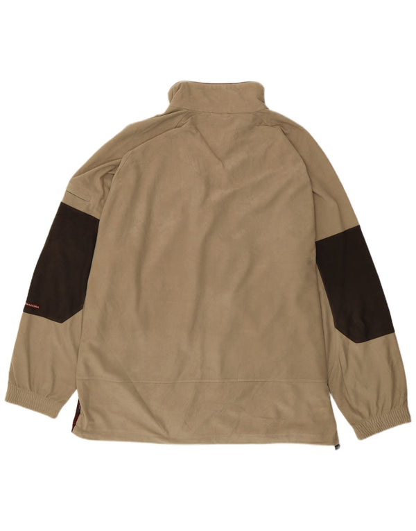 Ανδρική φόρμα βελούδου Diadora Top Jacket UK 48 2XL Beige Colourblock
