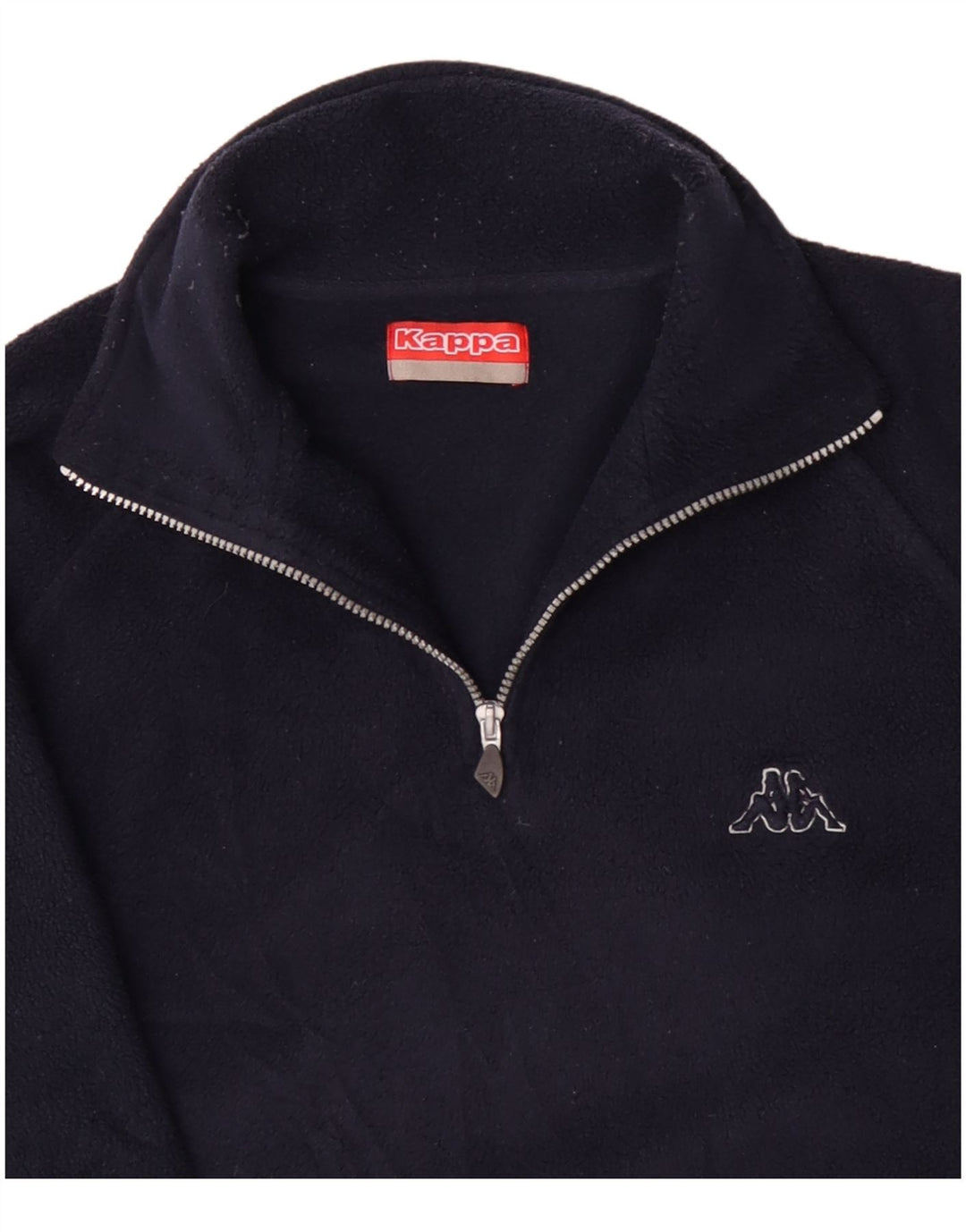 Kappa Ανδρικό φερμουάρ Fleece Jumper Μεγάλο Navy Blue Polyester