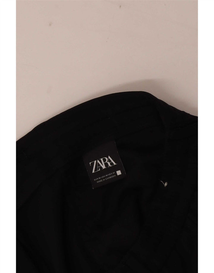 Zara Γυναικείο ίσιο παντελόνι Chino Medium W31 L28 Μαύρο