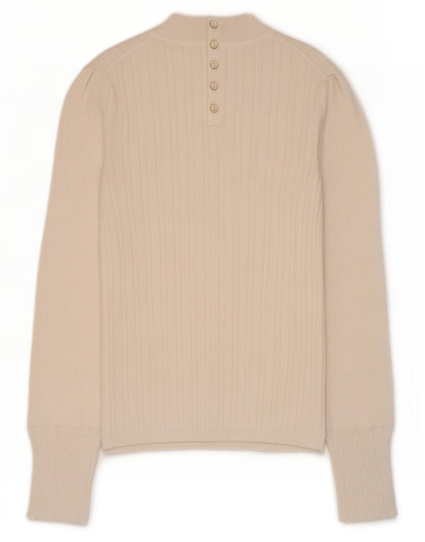Marks & Spencer Γυναικείο πουλόβερ με λαιμό χελώνα ανά Una UK 10 Small White