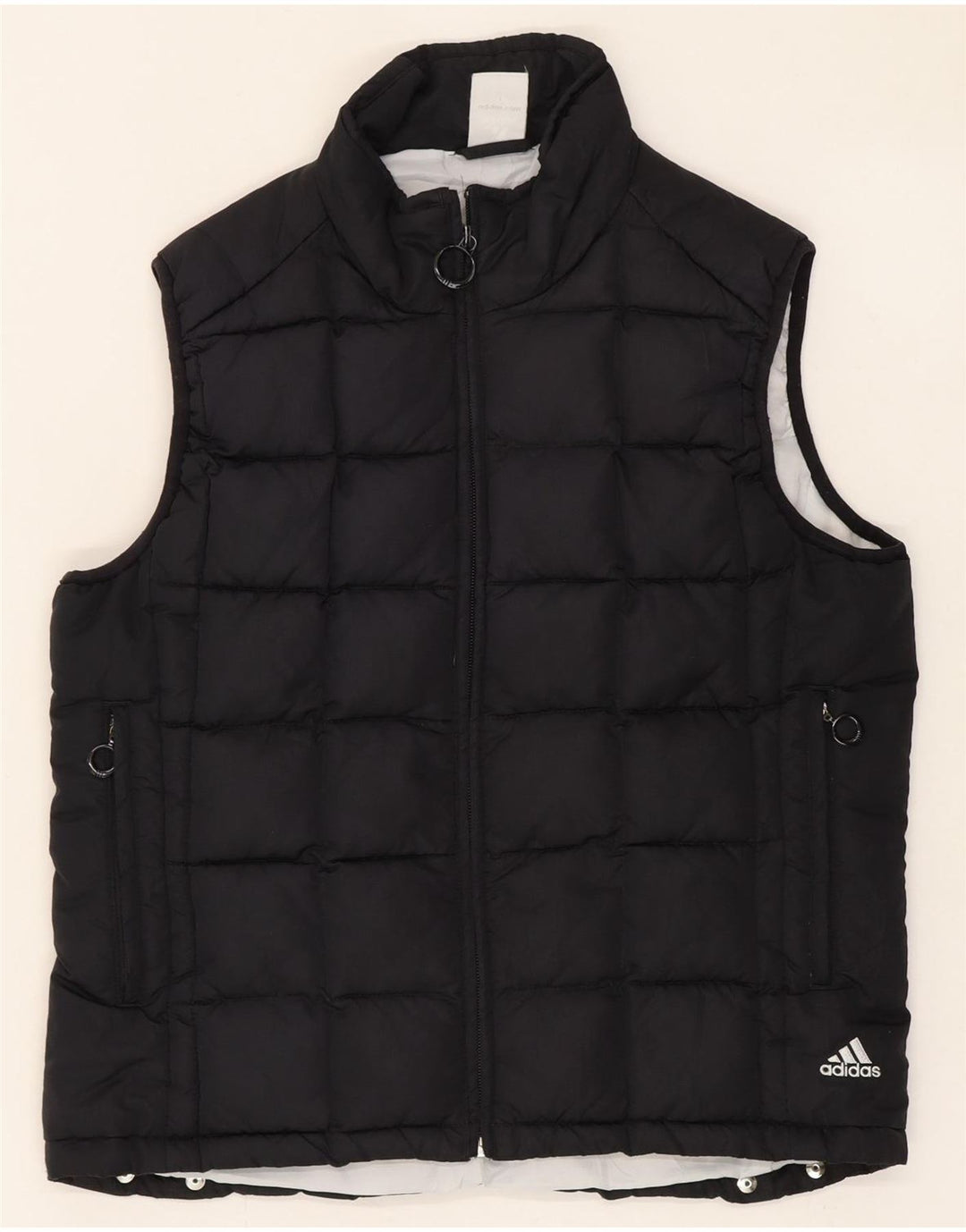 Adidas Γυναικεία padded Gilet UK 12 Medium Black Polyester