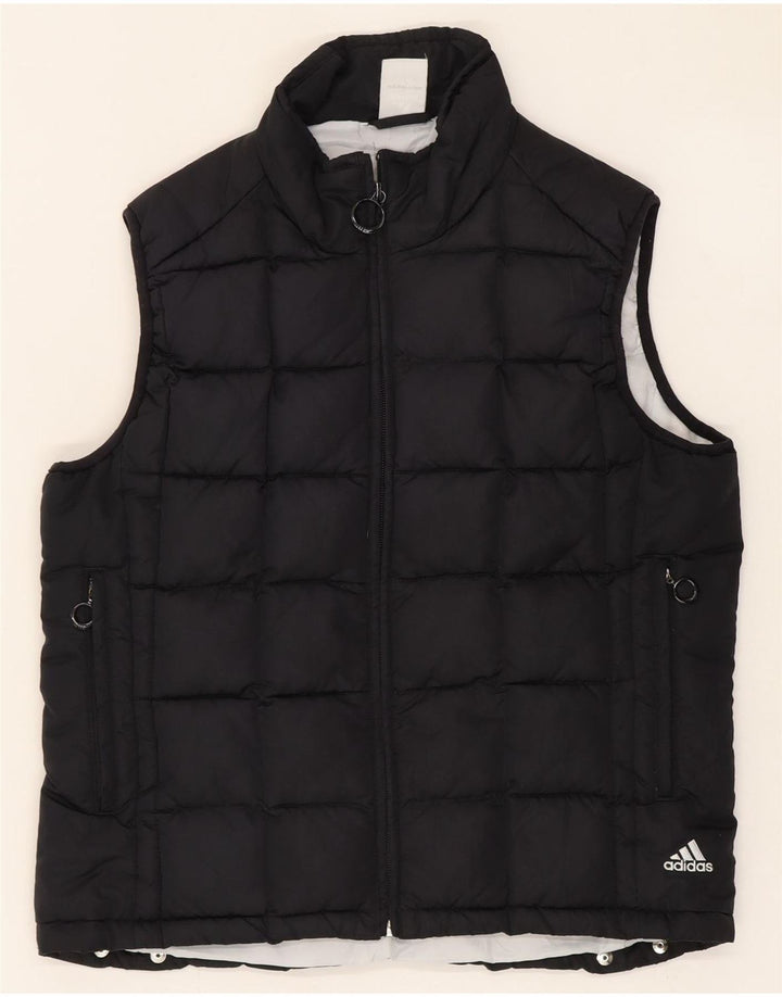 Adidas Γυναικεία padded Gilet UK 12 Medium Black Polyester
