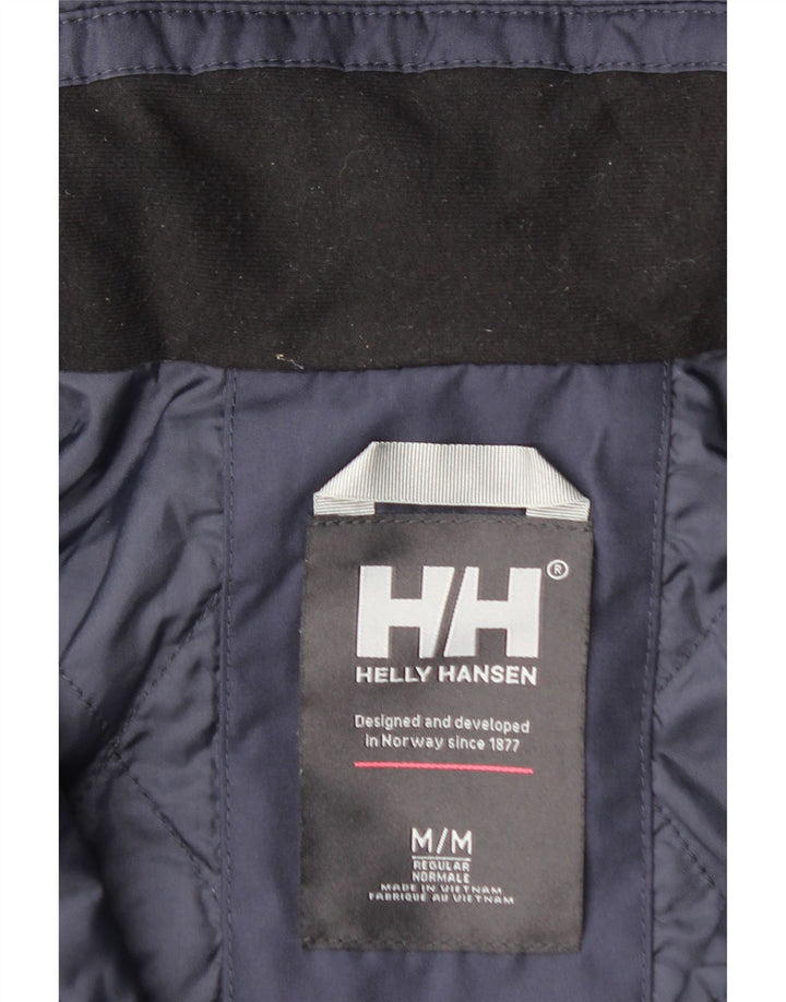 HELLY HANSEN Γυναικείο παλτό με κουκούλα αντιανεμικό UK 14 Medium Navy Blue