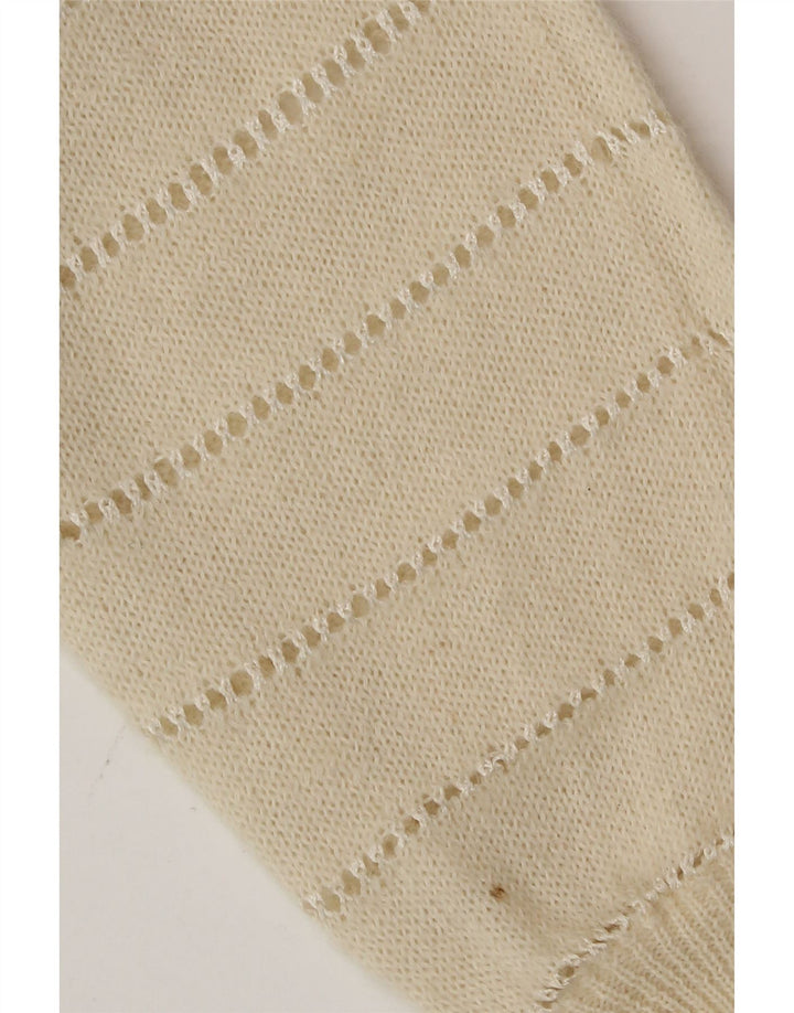 Vintage γυναικεία ζακέτα πουλόβερ UK 14 Medium Off White