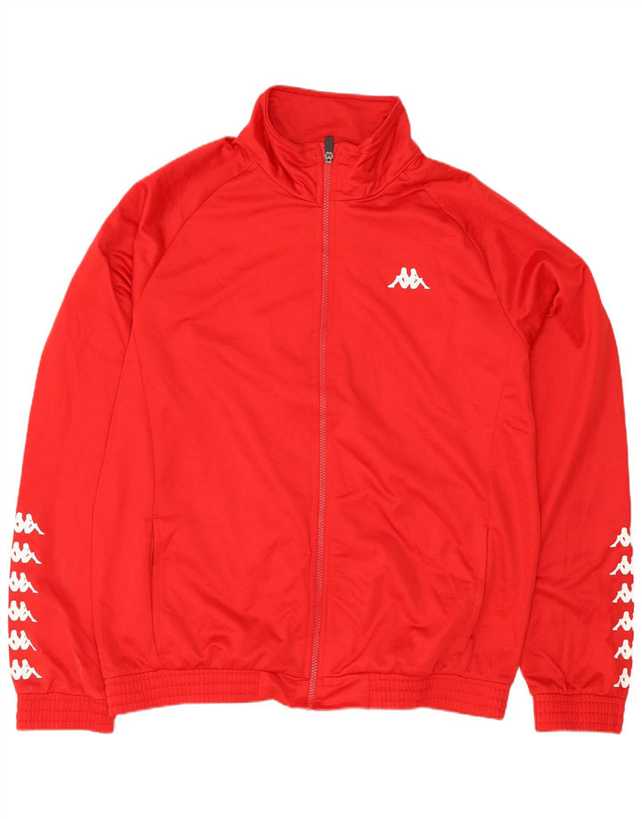 Ανδρική φόρμα γραφική Kappa Top Jacket XL Red Polyester