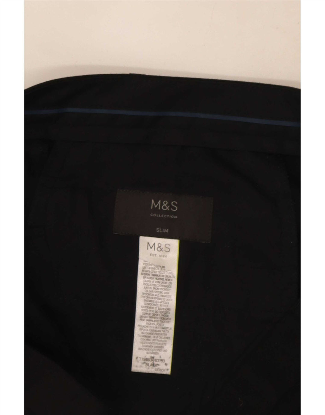 Marks & Spencer Ανδρικό Slim Fit Παντελόνι W34 L32 Μαύρο