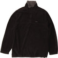 IZOD Mens Zip Neck Fleece Jumper Large Black Polyester Vintage Izod and Second-Hand Izod from Messina Hembry 