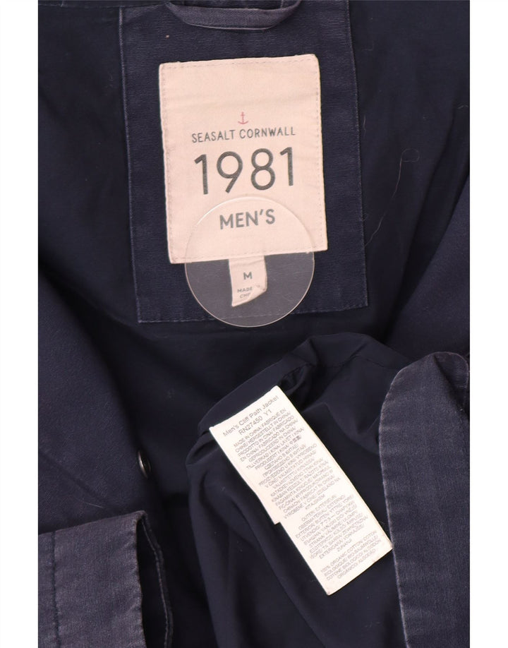 Ανδρικό κουκούλα Seasalt Cornwall Utility Jacket UK 38 Medium Navy Blue Cotton