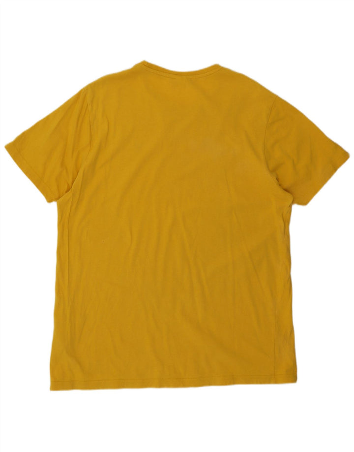 Ανδρικό T-Shirt Ellesse Τοπ μεσαίο κίτρινο βαμβακερό
